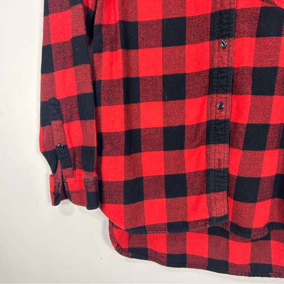 MADEWELL black and red lumberjack flannel M15 - Picture 3 of 9